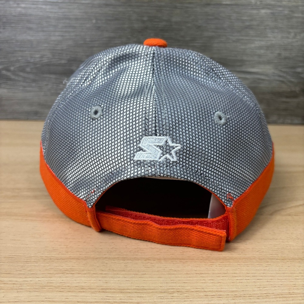 Vintage Starter Hat Cap Strap Back Gray Orange Adjustable Y2K - Picture 7 of 12